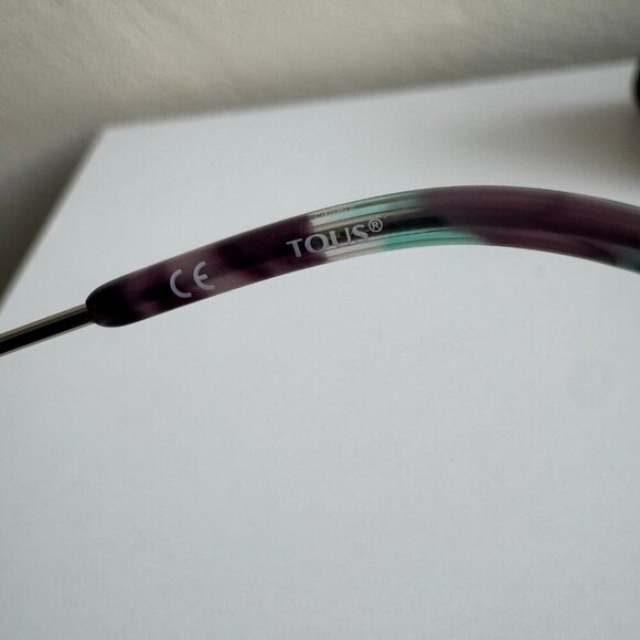 TOUS Teal Aviator Eyeglasses Frames Vintage Style main image 6
